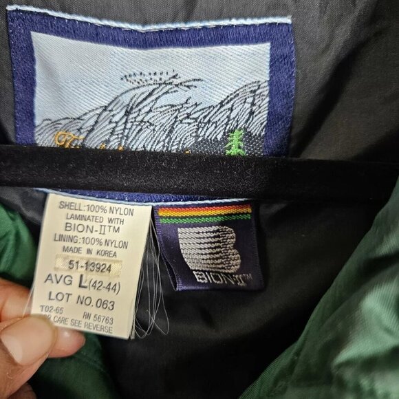VTG Fieldmaster Windbreaker Men Large GreenSnap Pocket Outdoor Lightweight Lined - Picture 2 of 2